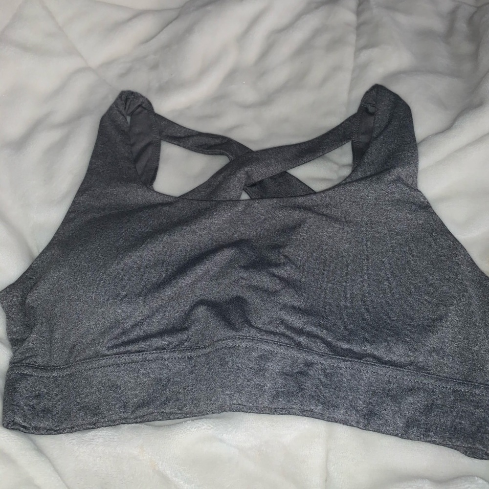 Energy Zone Sports Bra in Heathered Gray (XL)